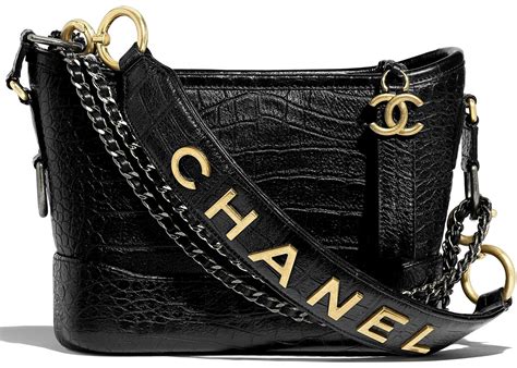 chanel gabrielle crocodile embossed|chanel gabrielle leather bag.